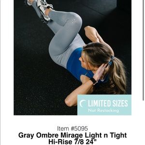 Gray Ombre Mirage Light n Tight Hi-Rise 7/8 24"